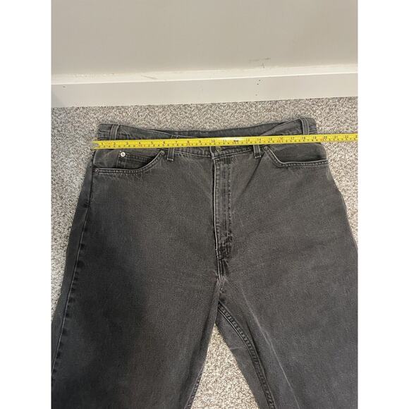 Vintage Levis 550 Jeans Mens 40x32 Black Relaxed Fit Tapered Leg Orange Tab 90s - Picture 12 of 13